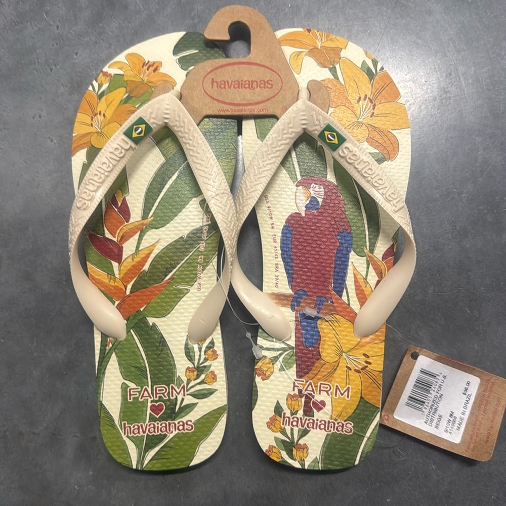 NWT Farm Rio Havaianas